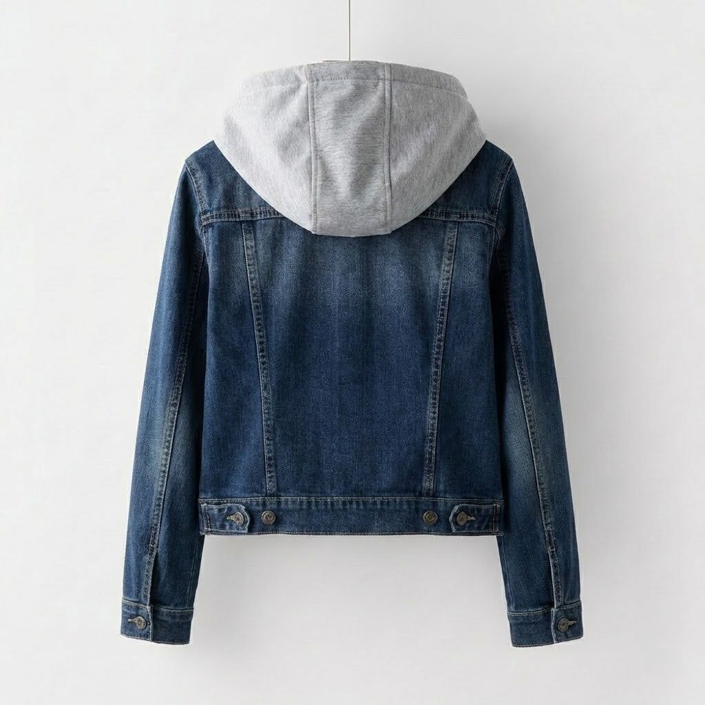 Blaue Baumwolle Jeansjacke