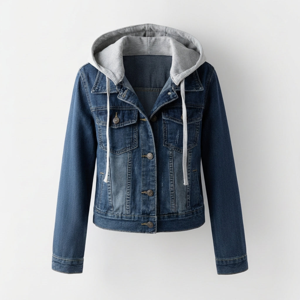 Blaue Baumwolle Jeansjacke
