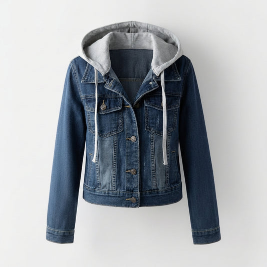 Blaue Baumwolle Jeansjacke