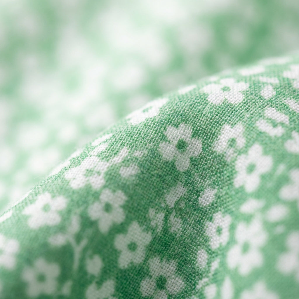 Green Floral Viscose Dress – Grün – Viskose – Damen